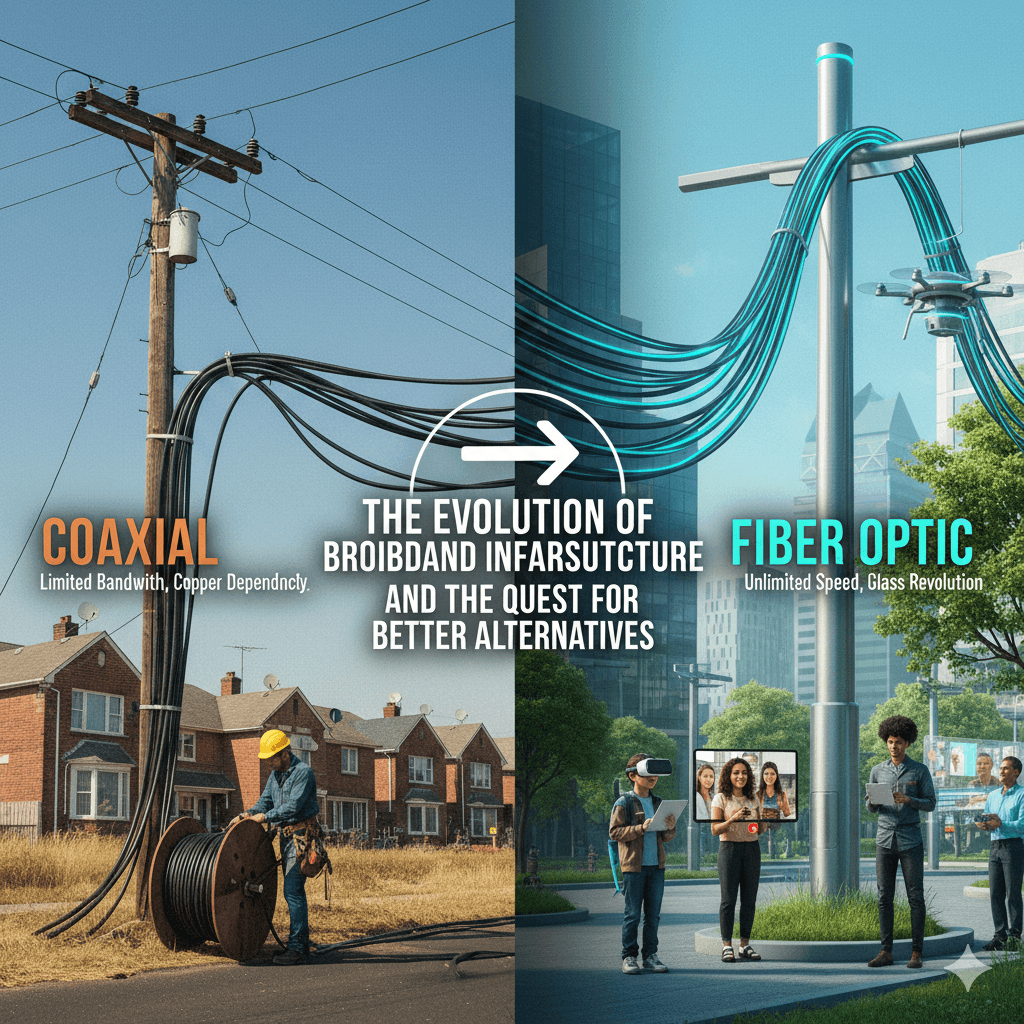 From Coaxial to Fiber: The Evolution of Broadband Infrastructure