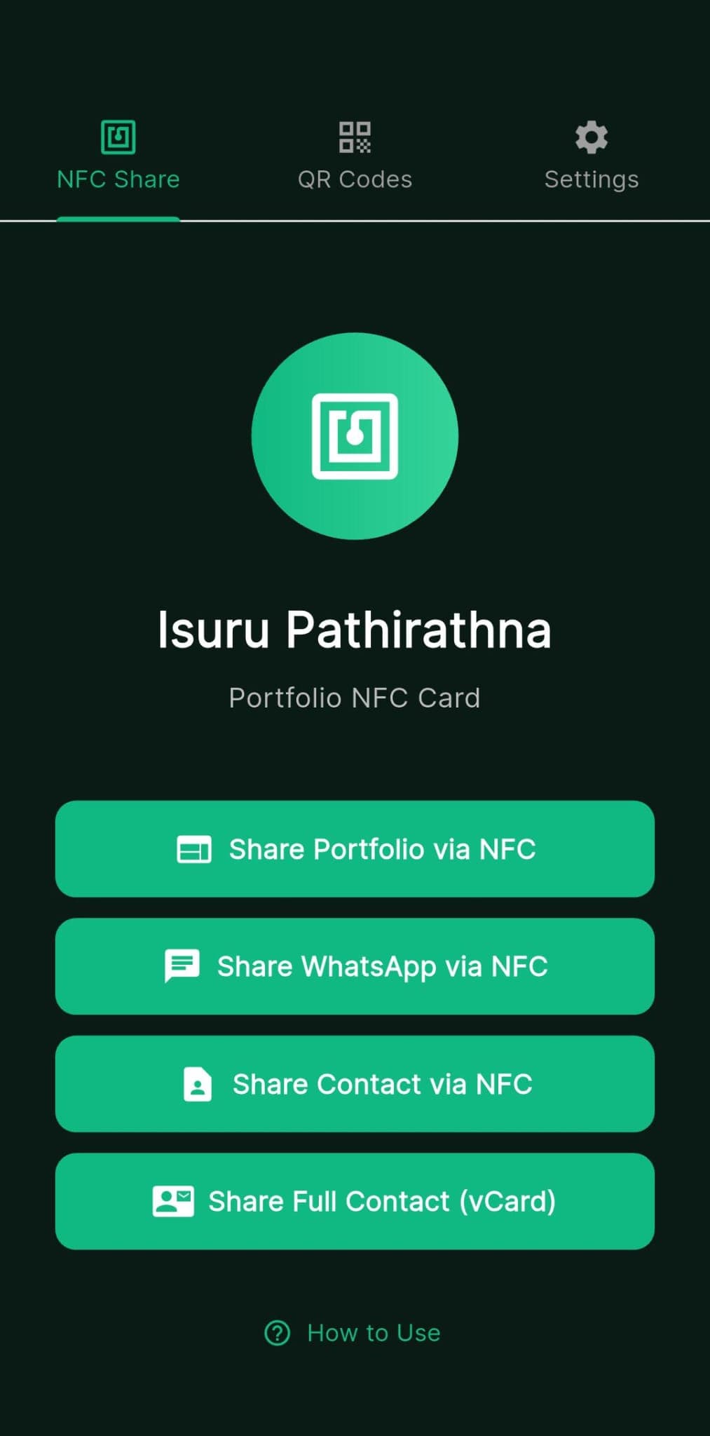 NFC Business Card screenshot 1
